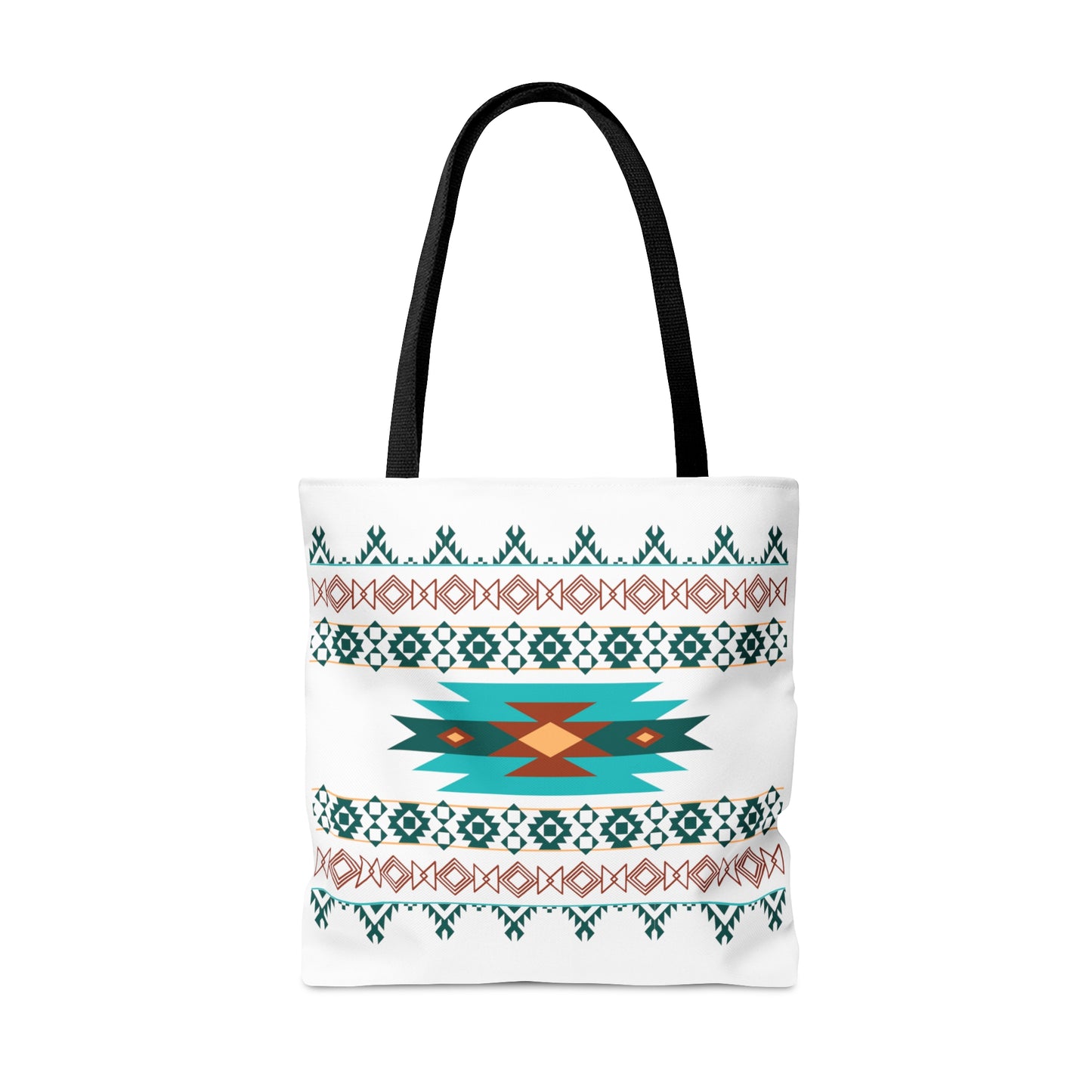 Multi-Color Geometric Pattern Tote Bag