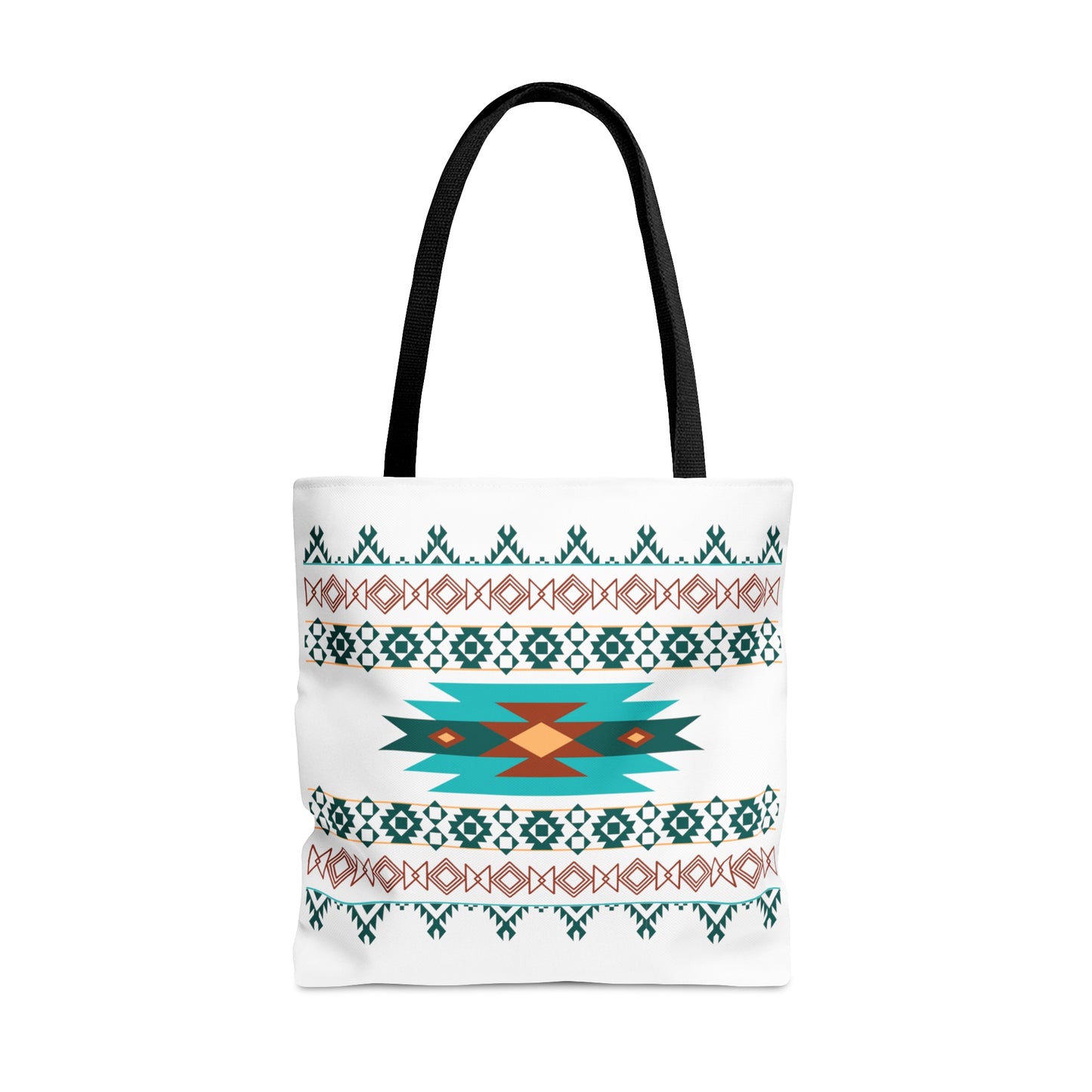 Multi-Color Geometric Pattern Tote Bag