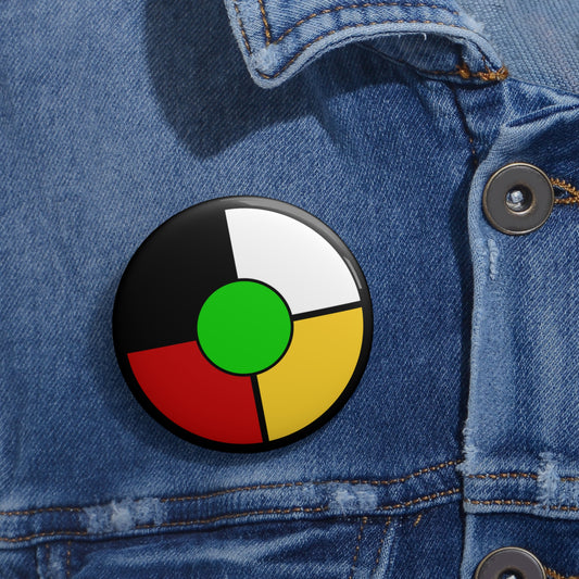 2.25" Medicine Wheel Button Pin