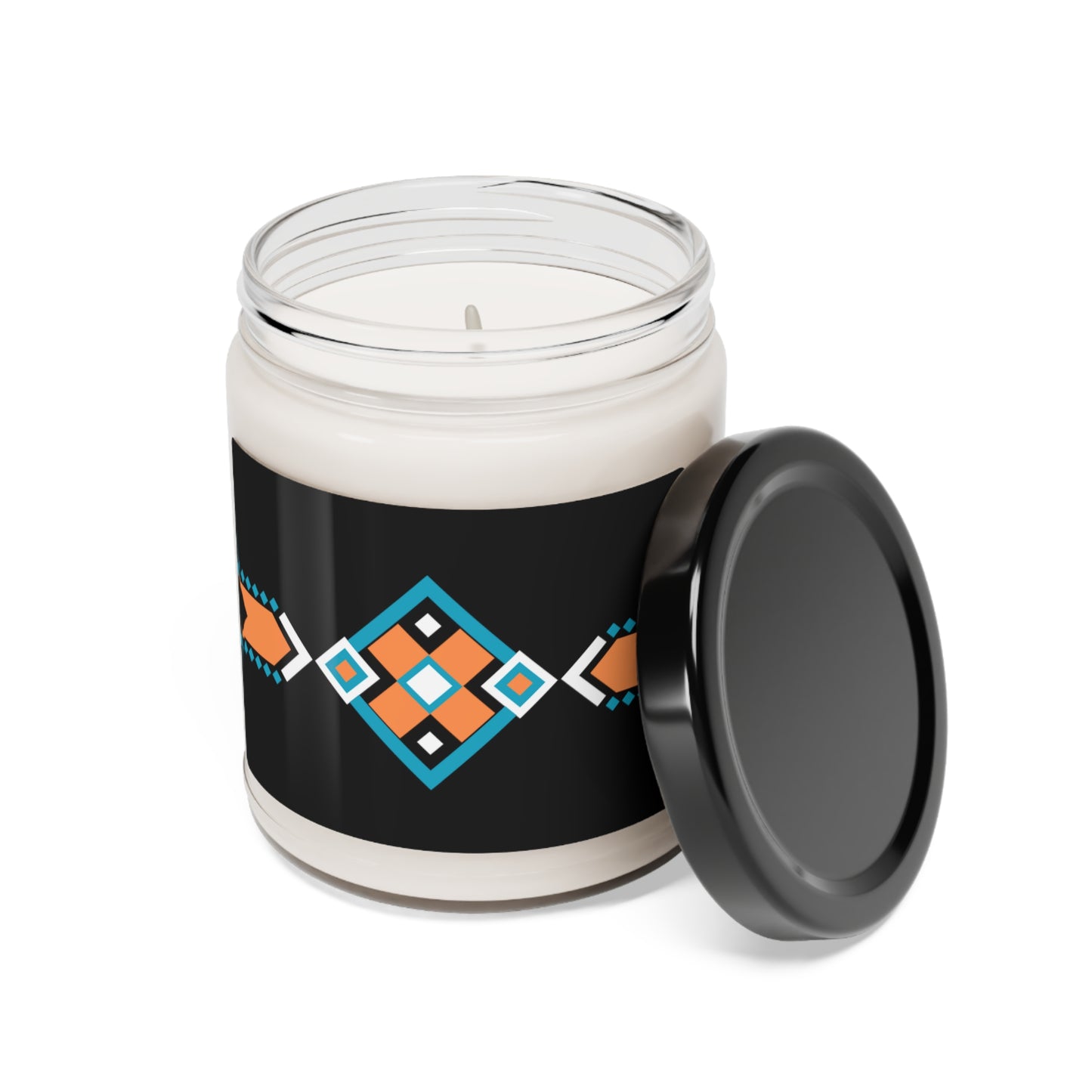 "Geometric Harmony" 9 oz Soy Cinnamon Vanilla Scented Candle