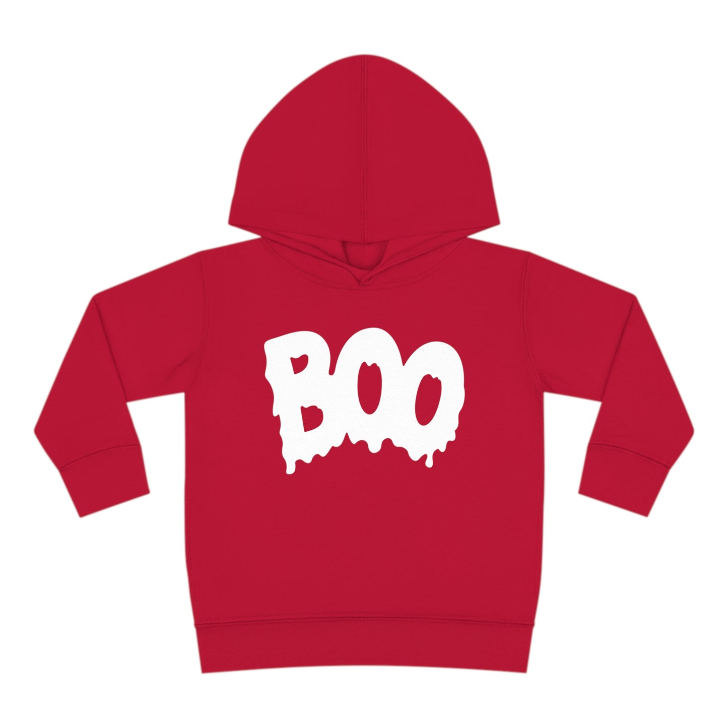 "Boo" Toddler Pullover Fleece Hoodie: Spooky-Cute Halloween Charm for Your Little One!