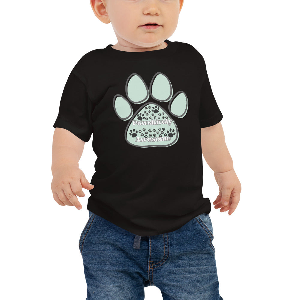 Infant T-Shirt with Pawsitively Pawsome Paw Print Design