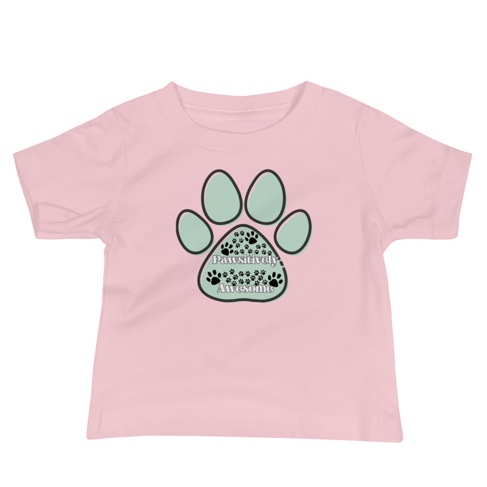 Infant T-Shirt with Pawsitively Pawsome Paw Print Design