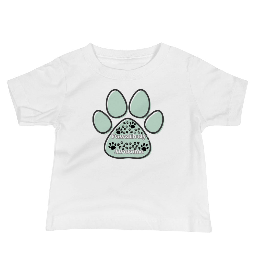 Infant T-Shirt with Pawsitively Pawsome Paw Print Design