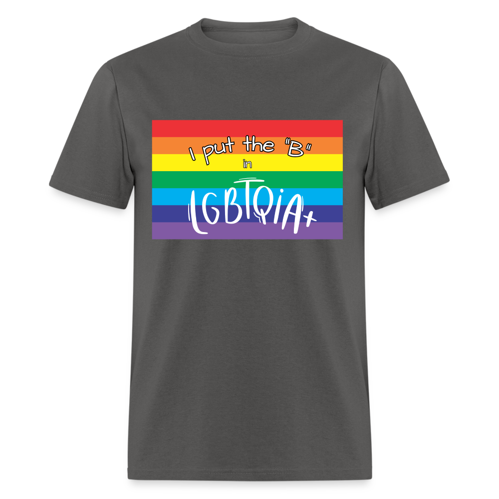 "I Put the ' ' in LGBTQIA+" Unisex T-Shirt - charcoal