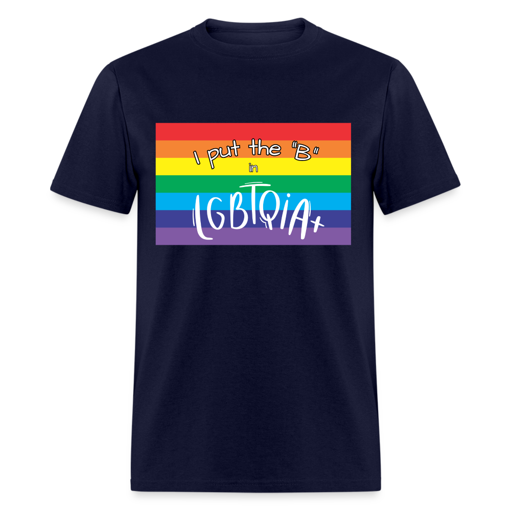 "I Put the ' ' in LGBTQIA+" Unisex T-Shirt - navy