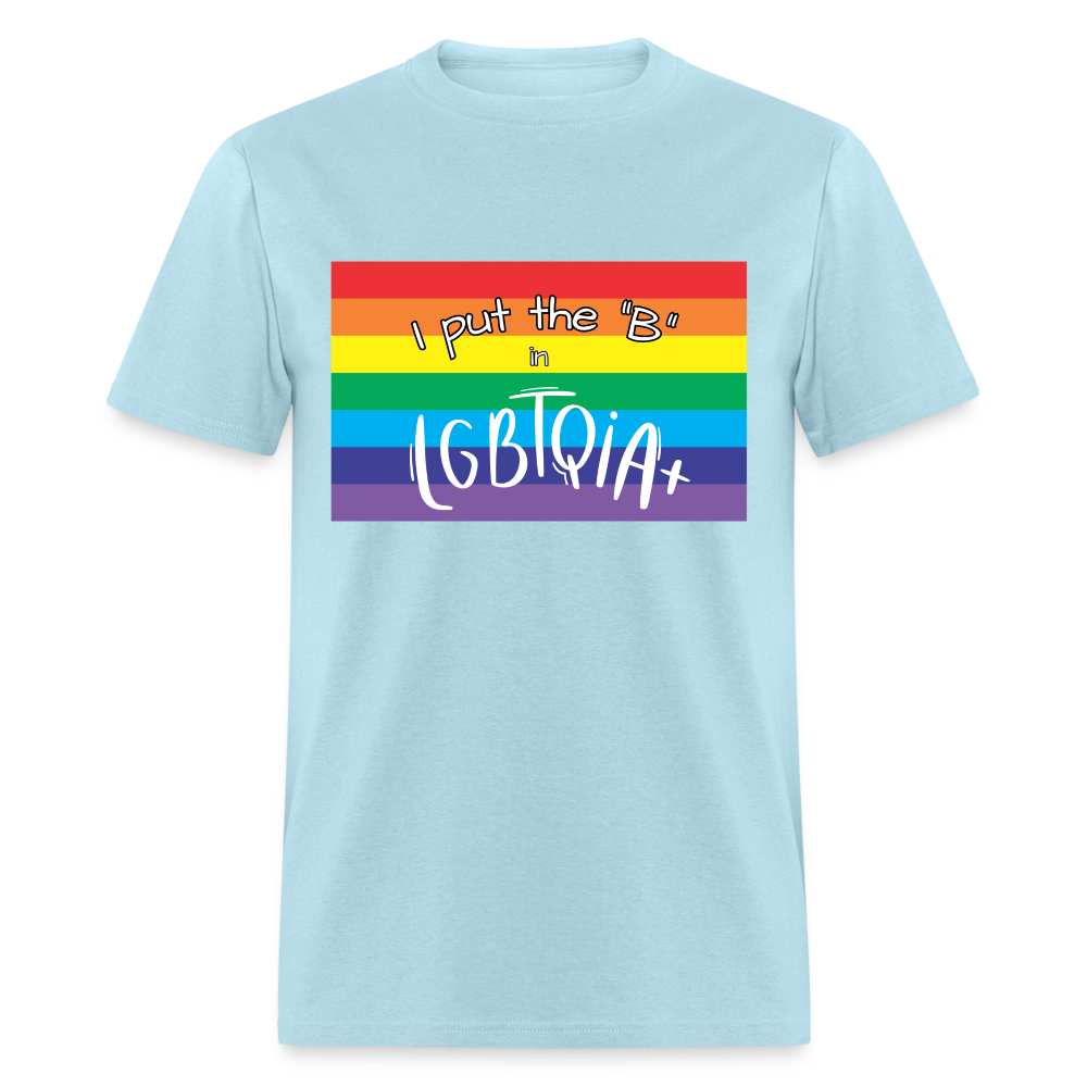 "I Put the ' ' in LGBTQIA+" Unisex T-Shirt - powder blue