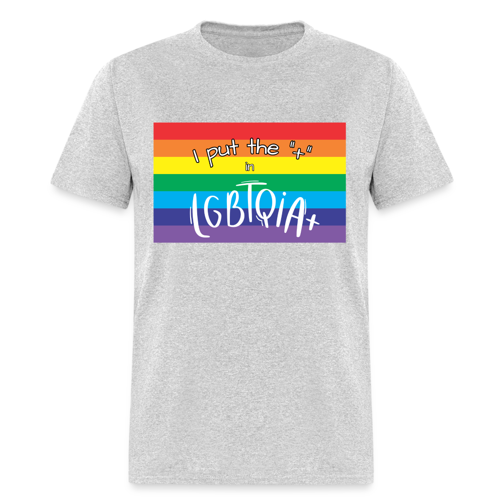 "I Put the ' ' in LGBTQIA+" Unisex T-Shirt - heather gray