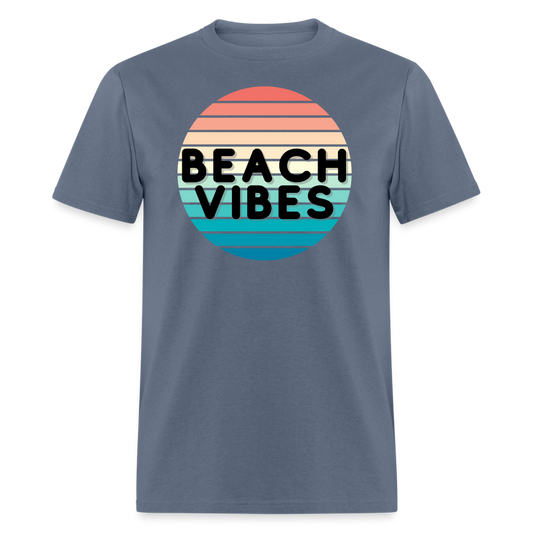 Unisex Beach Vibes Sunrise T-Shirt - denim