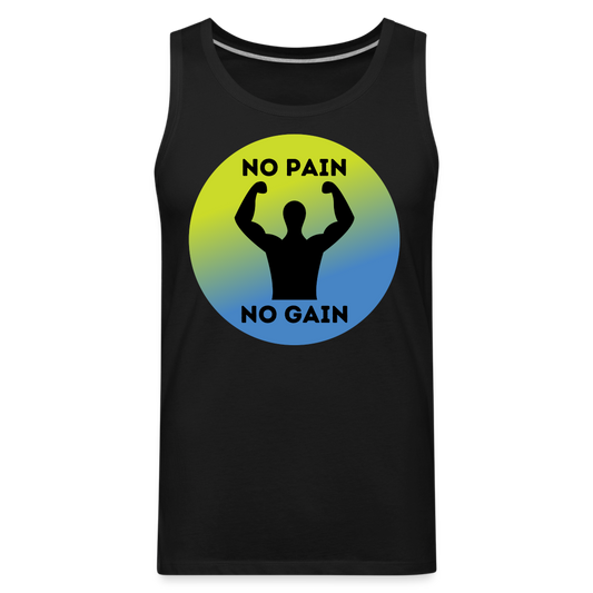 "No Pain No Gain" Tank - black