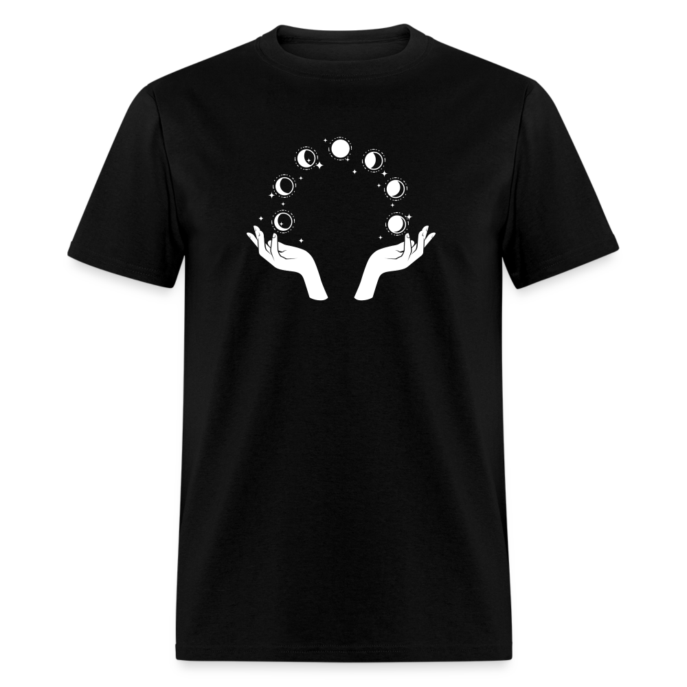 Celestial Moon Phases Unisex Halloween T-Shirt: Embrace the Cosmic Vibes - black