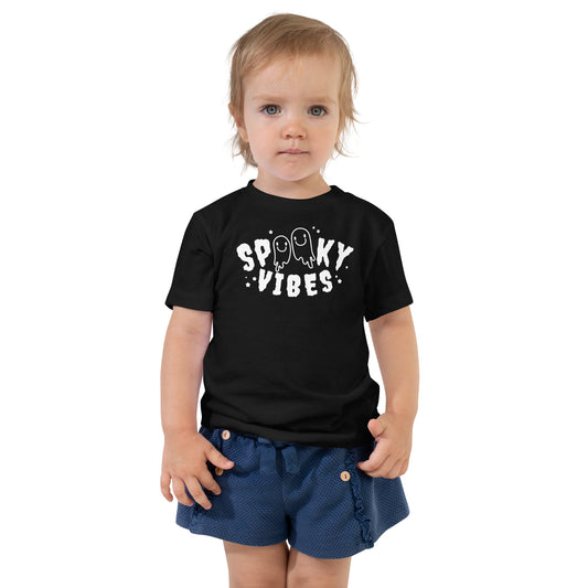 "Spooky Vibes" Toddler T-Shirt: Playful Design for Enchanting Halloween Fun