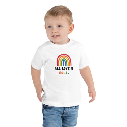 "All Love is Equal" Rainbow Toddler T-Shirt