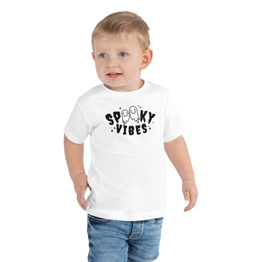 "Spooky Vibes" Toddler T-Shirt: Playful Design for Enchanting Halloween Fun