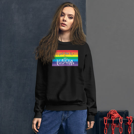 "I Put the L in LGBTQIA+" Crewneck Sweatshirt: Celebrating Individuality and Inclusivity