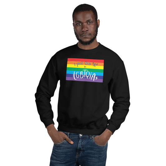 "I Put the G in LGBTQIA+" Crewneck Sweatshirt: Celebrating Inclusivity and Representation