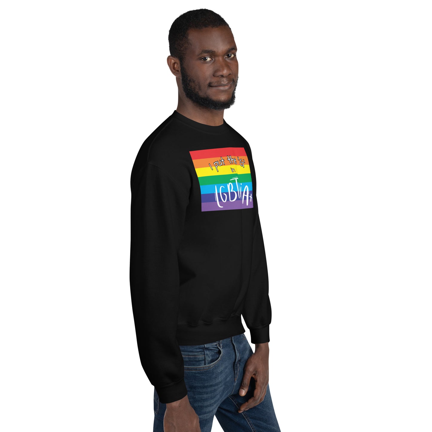 "I Put the G in LGBTQIA+" Crewneck Sweatshirt: Celebrating Inclusivity and Representation