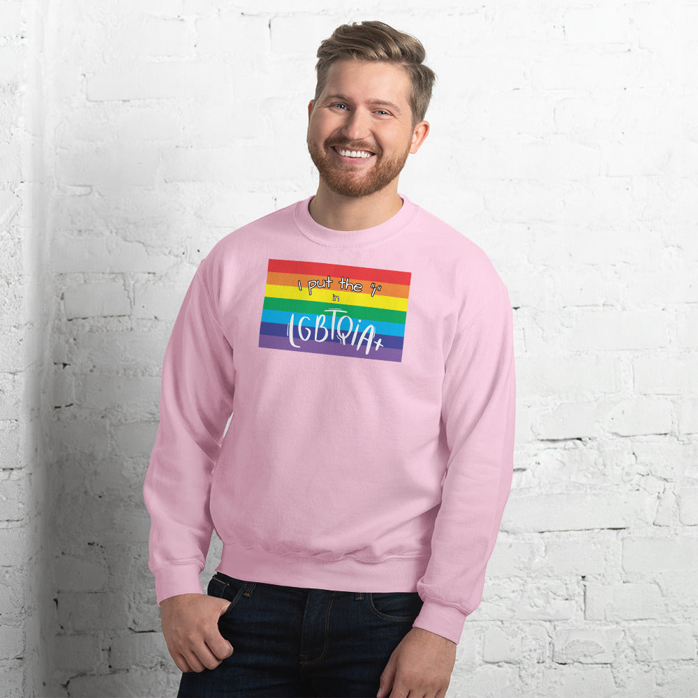 "I Put the I in LGBTQIA+" Crewneck Sweatshirt: Celebrating Individuality and Representation