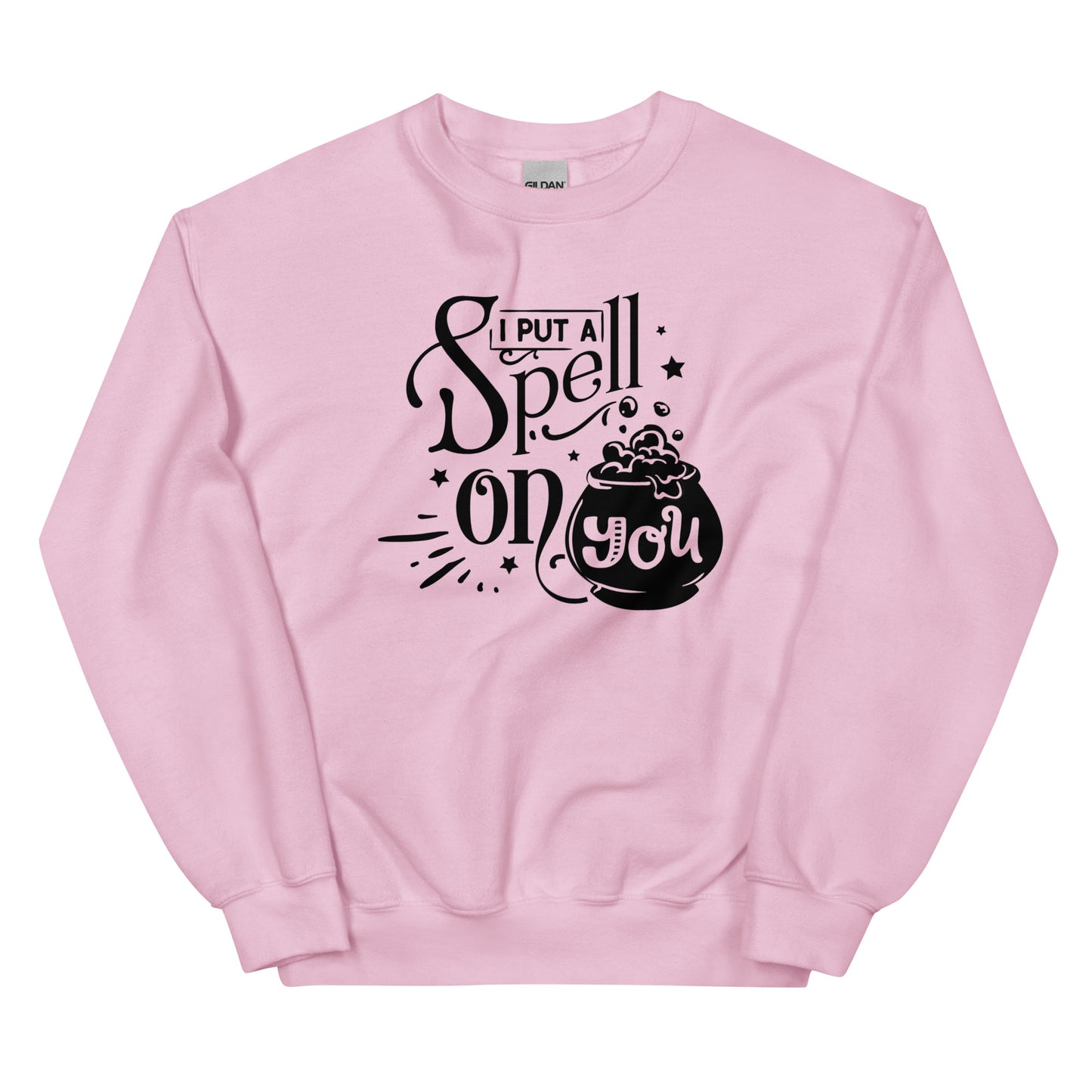 Enchanting "I Put a Spell on You" Unisex Crewneck Sweatshirt: Channel the Magic of Halloween