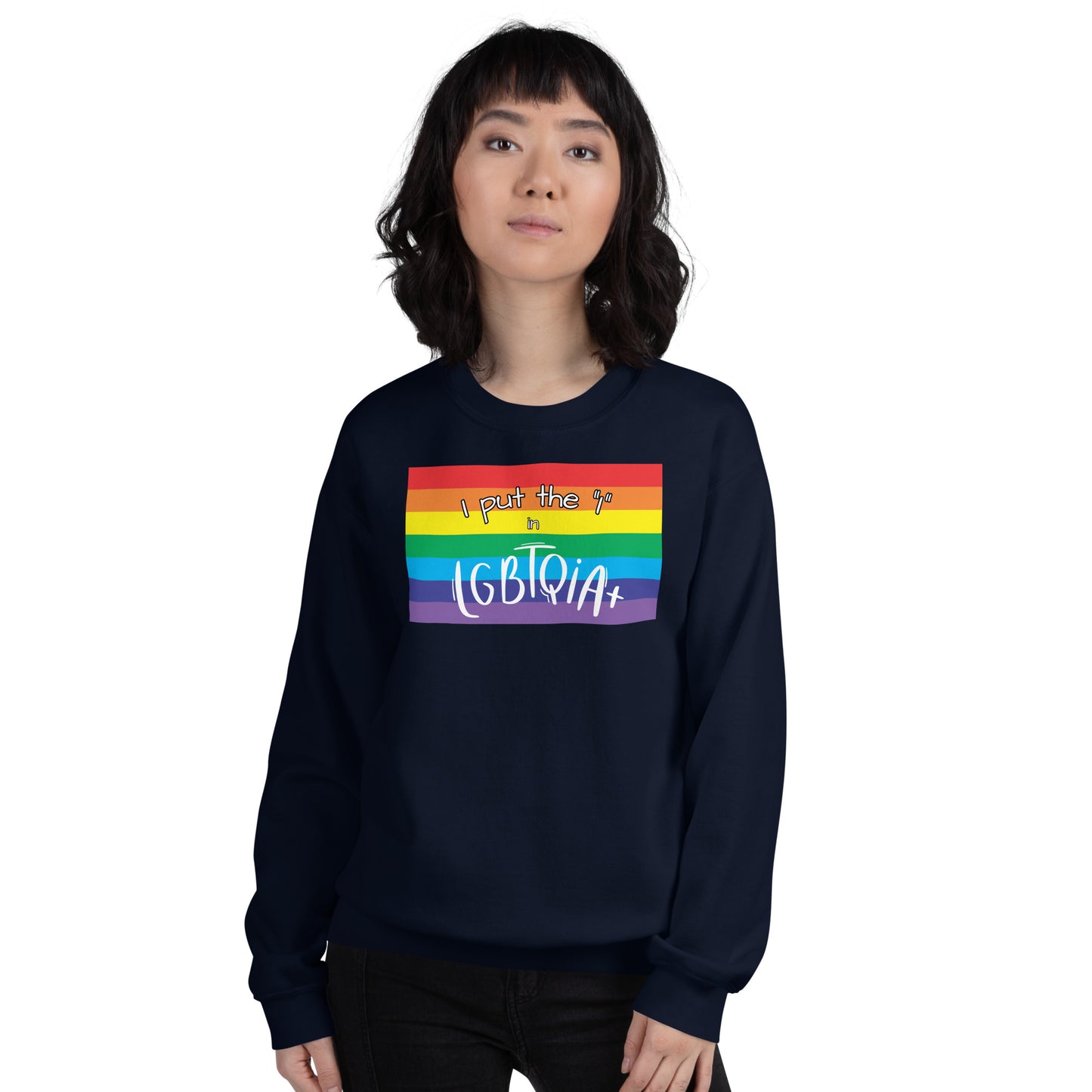 "I Put the I in LGBTQIA+" Crewneck Sweatshirt: Celebrating Individuality and Representation