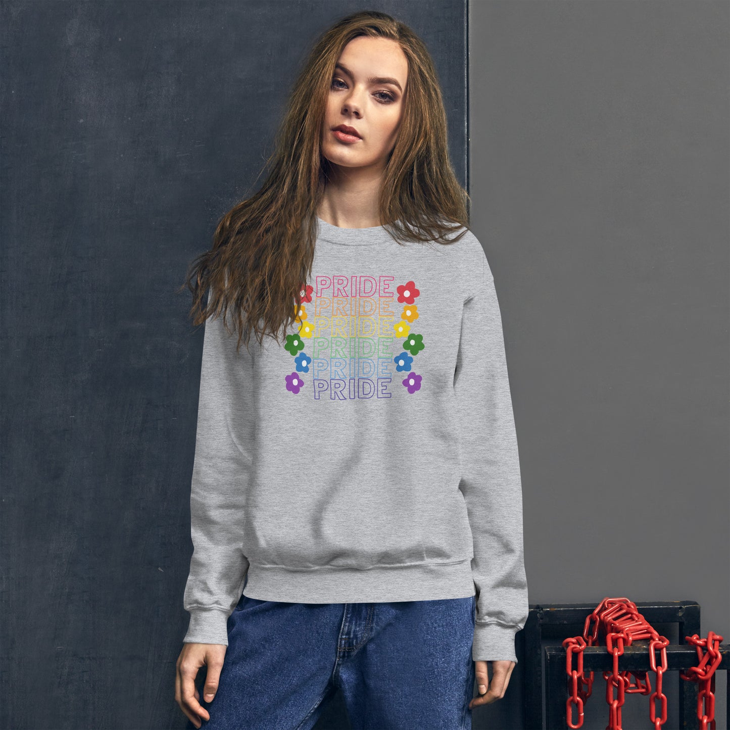 Rainbow Pride Unisex Sweatshirt: Celebrating Love, Equality, and Diversity