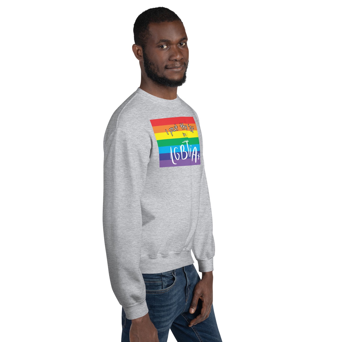 "I Put the G in LGBTQIA+" Crewneck Sweatshirt: Celebrating Inclusivity and Representation