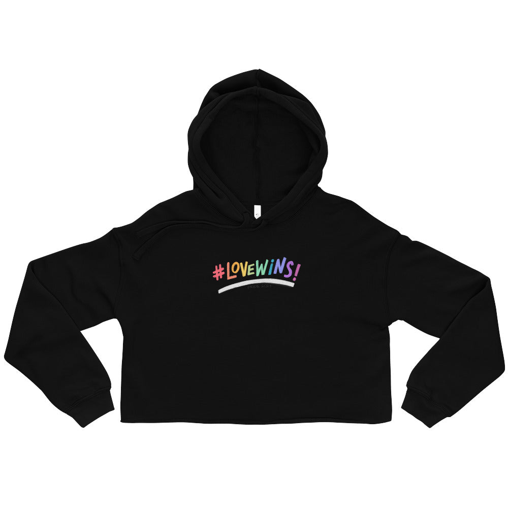 Women's Love Wins Design Cropped Hoodie: Embrace Love, Celebrate Equality, and Make a Fashion Statement