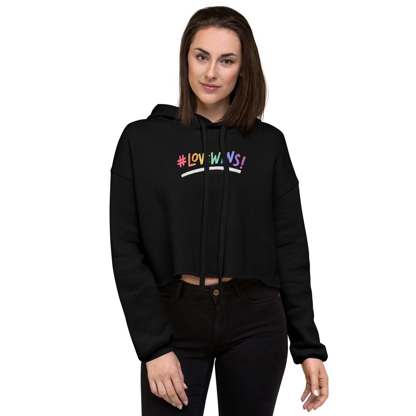 Women's Love Wins Design Cropped Hoodie: Embrace Love, Celebrate Equality, and Make a Fashion Statement