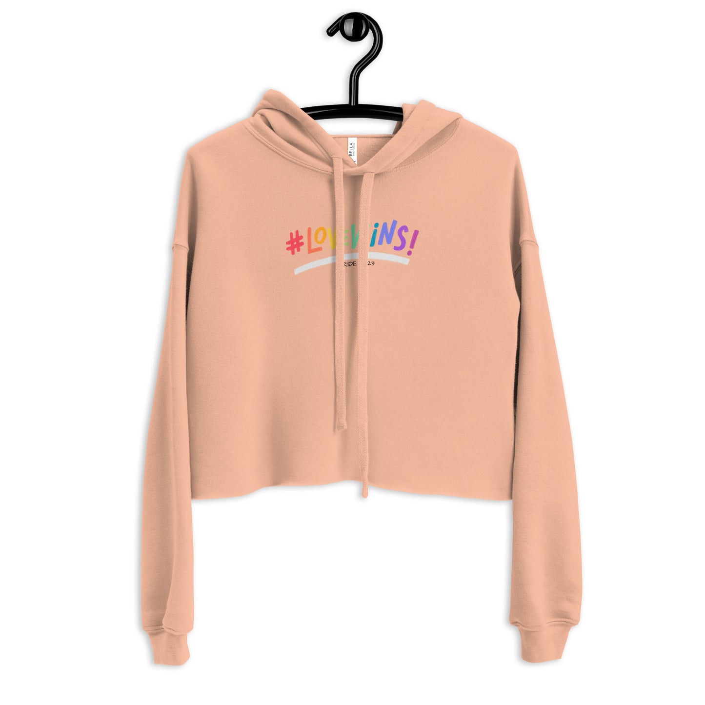 Women's Love Wins Design Cropped Hoodie: Embrace Love, Celebrate Equality, and Make a Fashion Statement