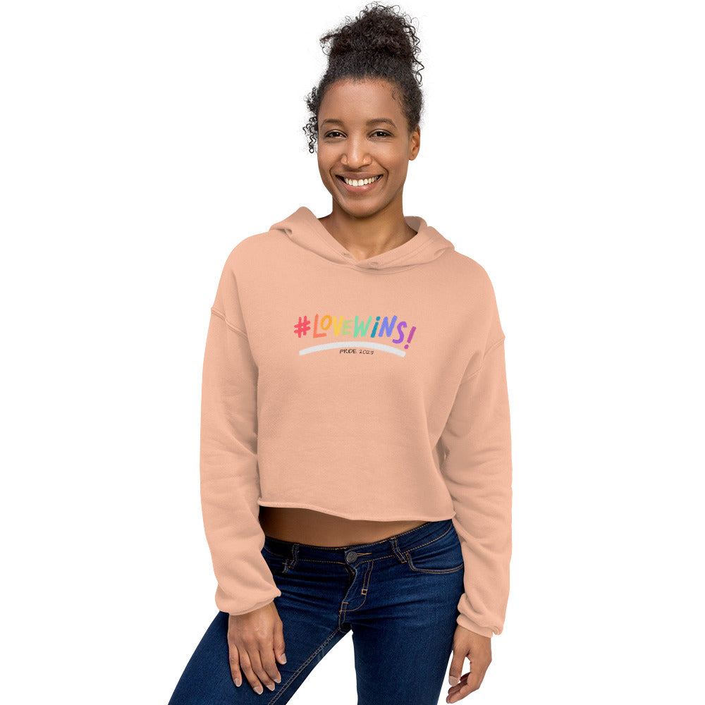 Women's Love Wins Design Cropped Hoodie: Embrace Love, Celebrate Equality, and Make a Fashion Statement