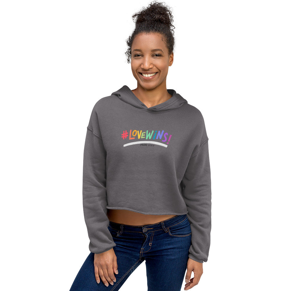 Women's Love Wins Design Cropped Hoodie: Embrace Love, Celebrate Equality, and Make a Fashion Statement