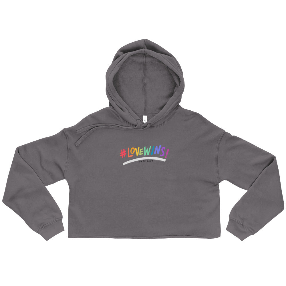 Women's Love Wins Design Cropped Hoodie: Embrace Love, Celebrate Equality, and Make a Fashion Statement