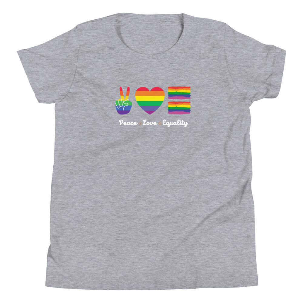 Children's Peace, Love, and Equality T-Shirt: Spreading Harmony and Acceptance with Every Step