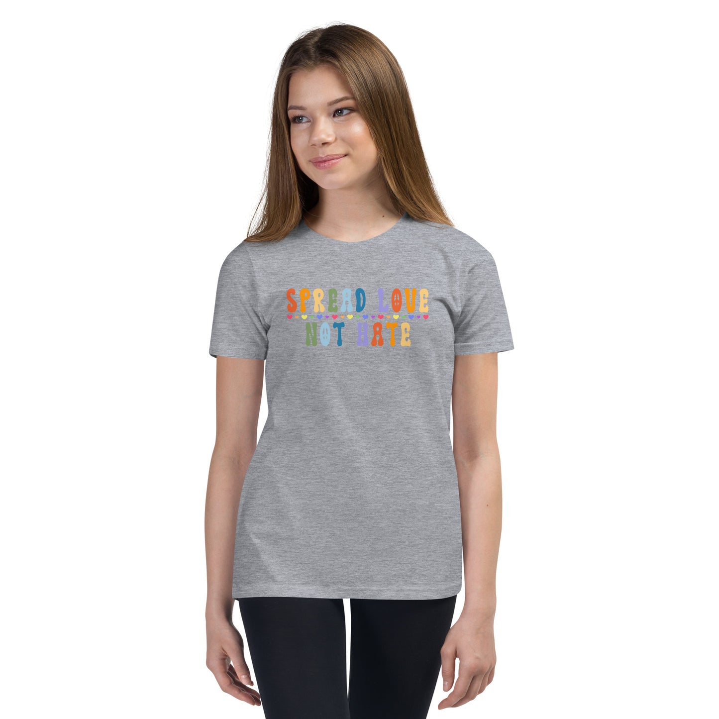 Children's "Spread Love Not Hate" T-Shirt: Promoting Kindness and Unity with a Powerful Message