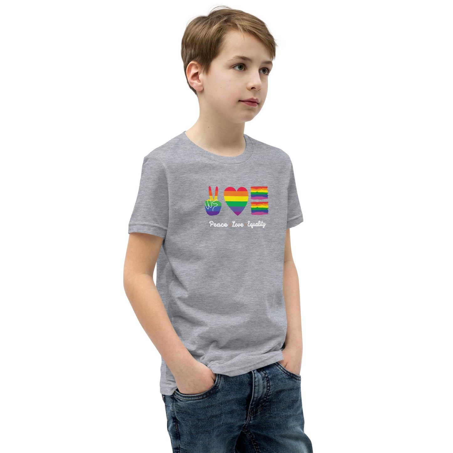 Children's Peace, Love, and Equality T-Shirt: Spreading Harmony and Acceptance with Every Step