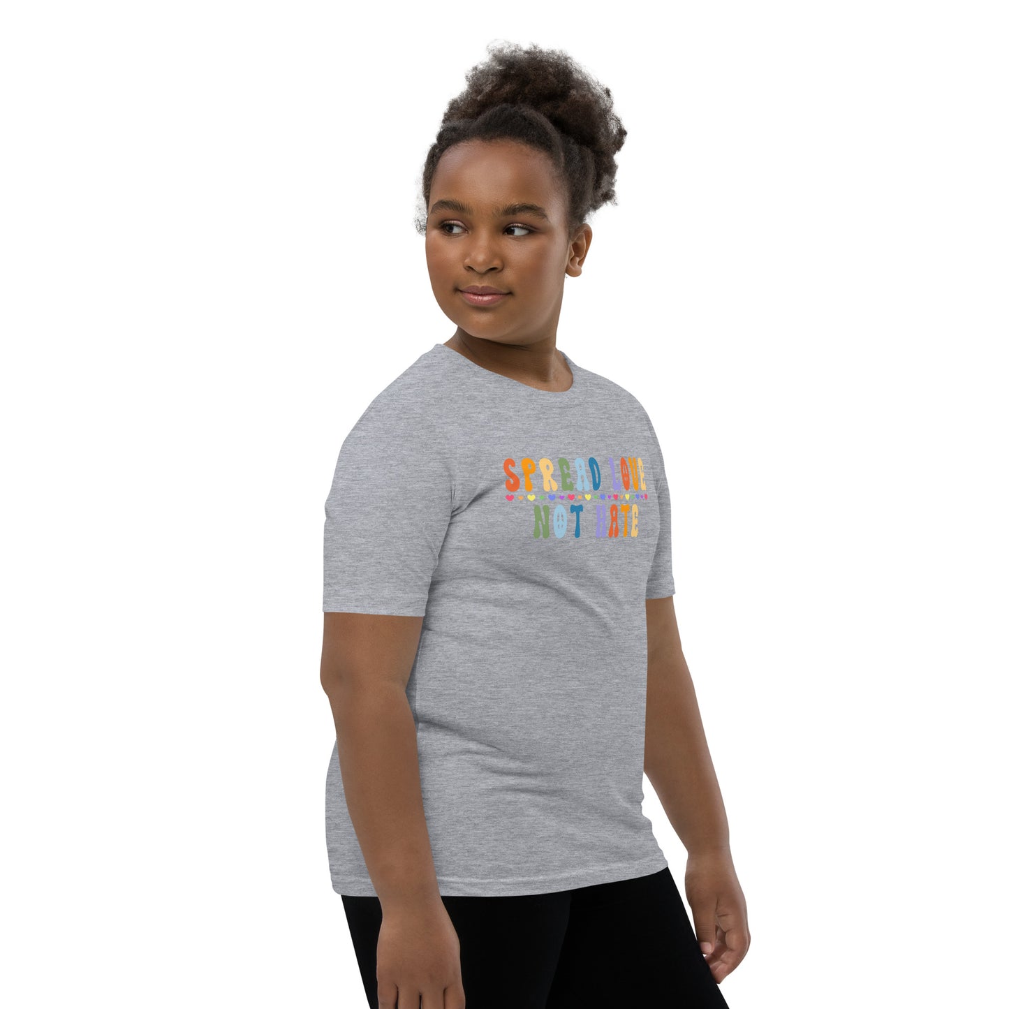 Children's "Spread Love Not Hate" T-Shirt: Promoting Kindness and Unity with a Powerful Message