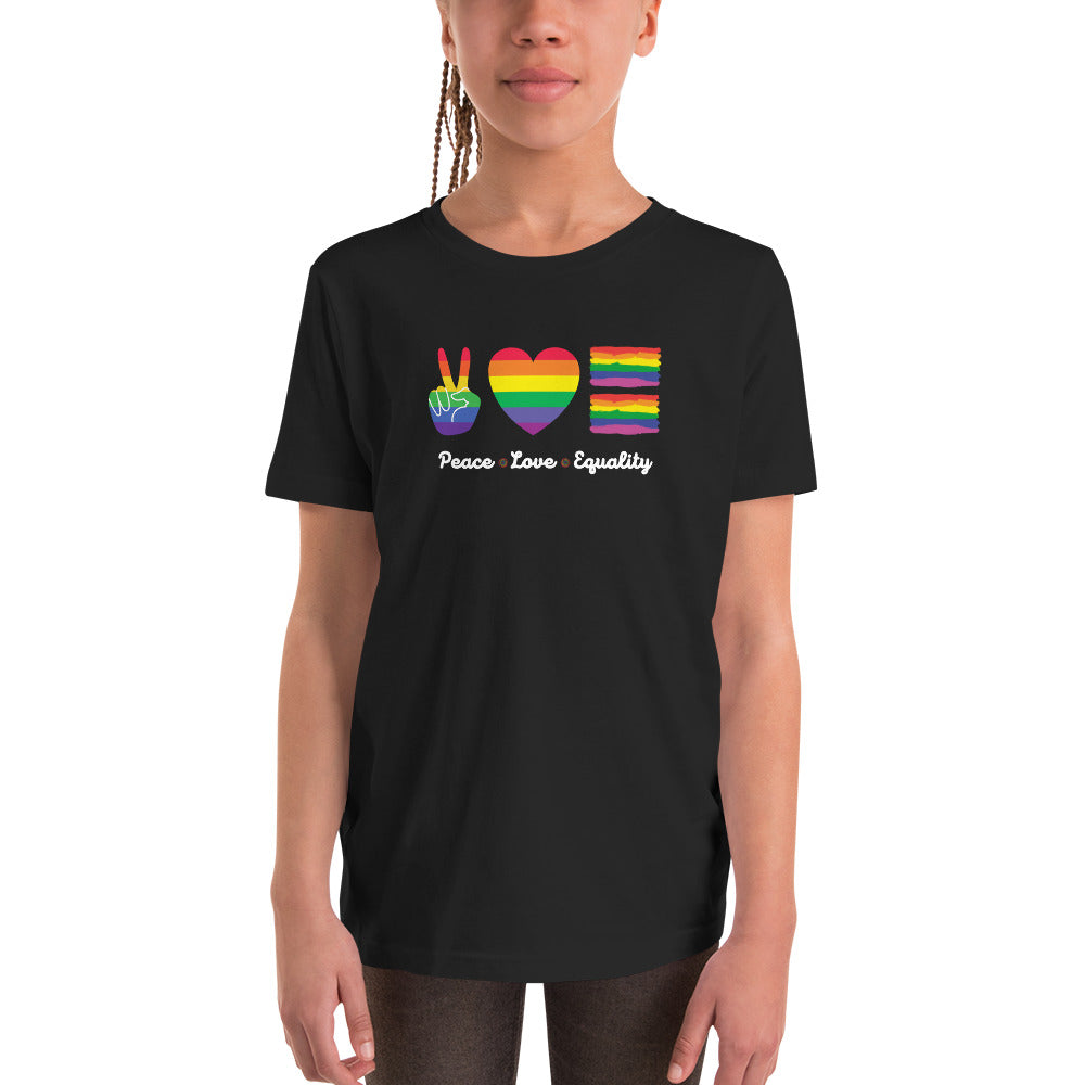 Children's Peace, Love, and Equality T-Shirt: Spreading Harmony and Acceptance with Every Step