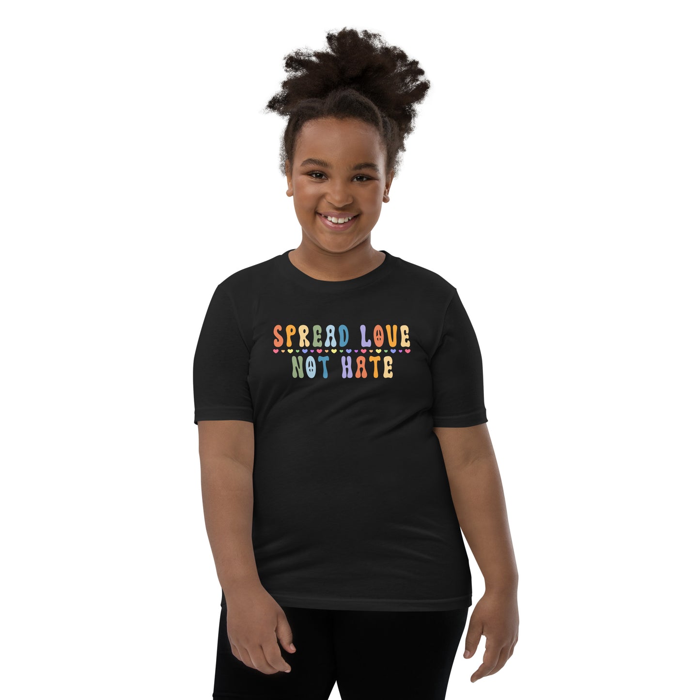 Children's "Spread Love Not Hate" T-Shirt: Promoting Kindness and Unity with a Powerful Message