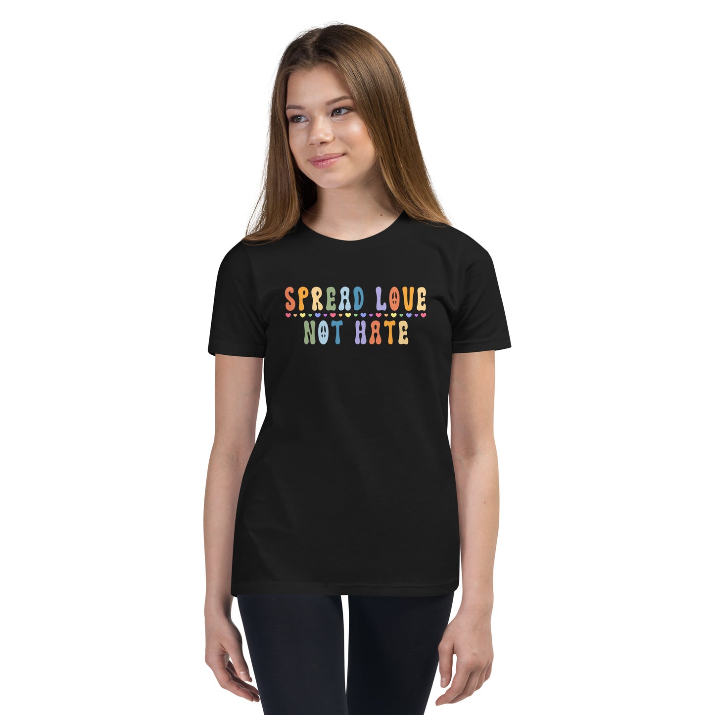 Children's "Spread Love Not Hate" T-Shirt: Promoting Kindness and Unity with a Powerful Message