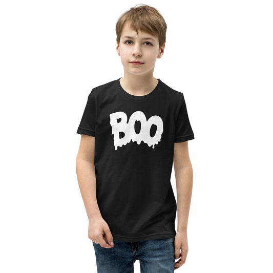 "Boo-tiful Halloween" Youth T-Shirt: Playful Ghosts and Spooky Fun