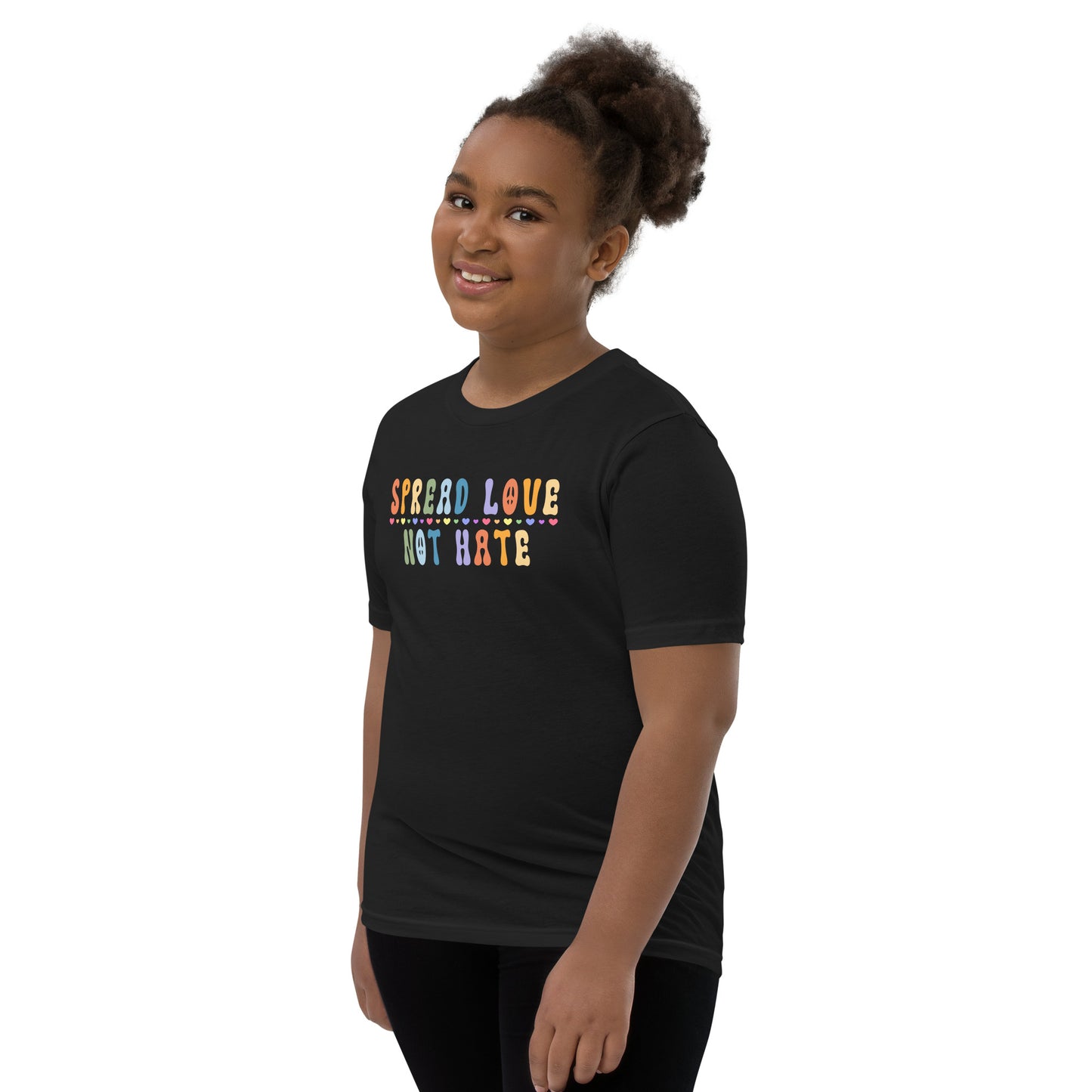 Children's "Spread Love Not Hate" T-Shirt: Promoting Kindness and Unity with a Powerful Message