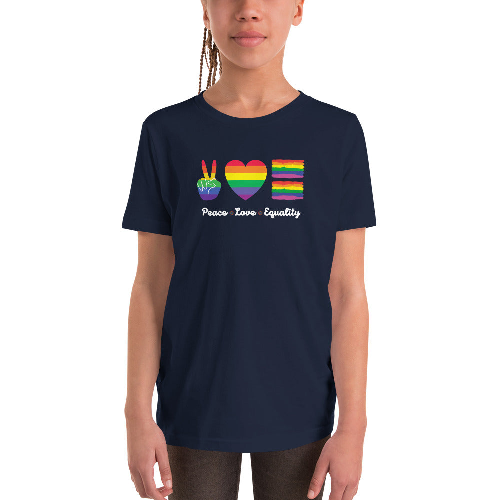 Children's Peace, Love, and Equality T-Shirt: Spreading Harmony and Acceptance with Every Step