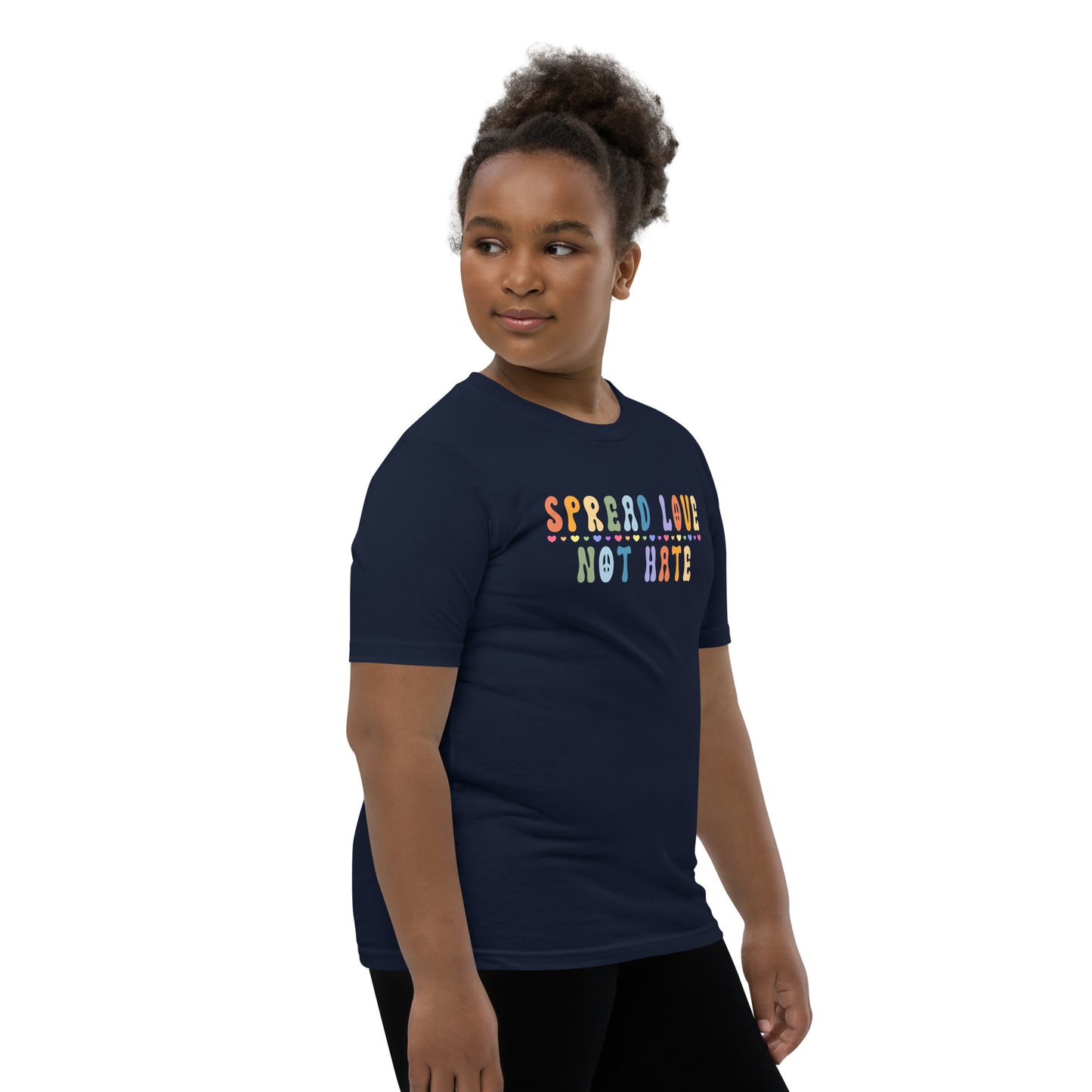 Children's "Spread Love Not Hate" T-Shirt: Promoting Kindness and Unity with a Powerful Message