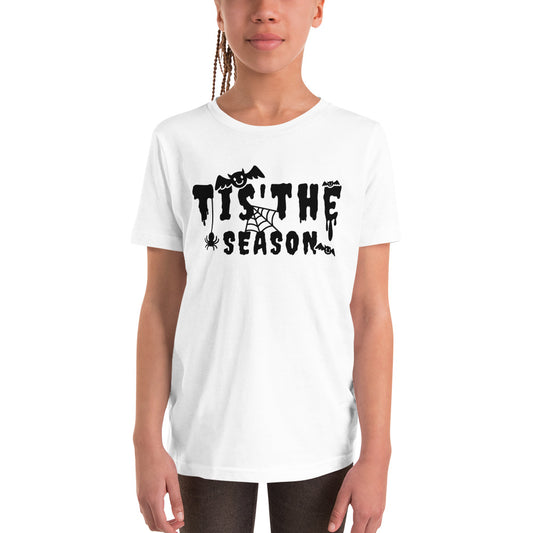 "Tis the Season" Youth Halloween T-Shirt: Embrace the Magic of Halloween in Style