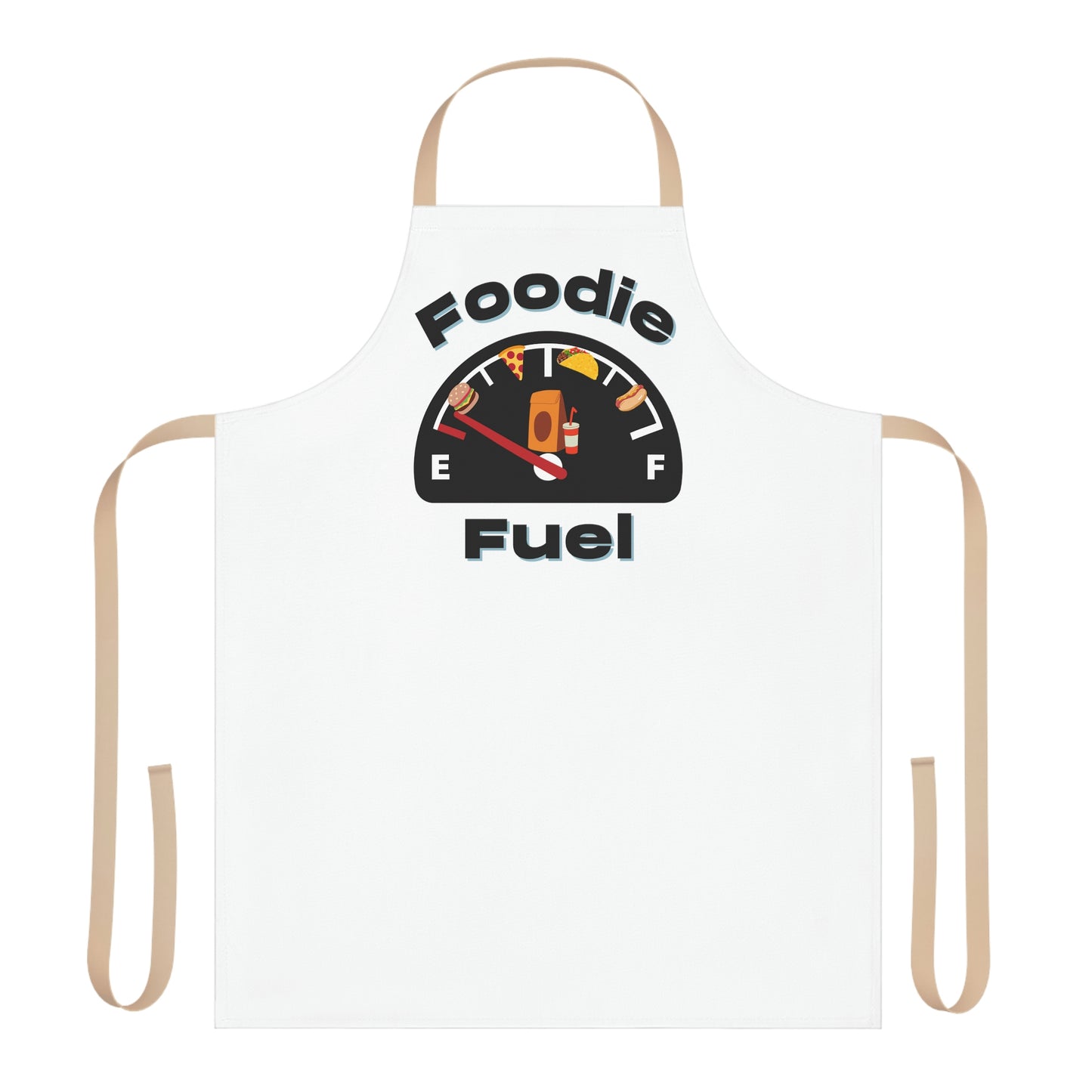 White Foodie Fuel Apron