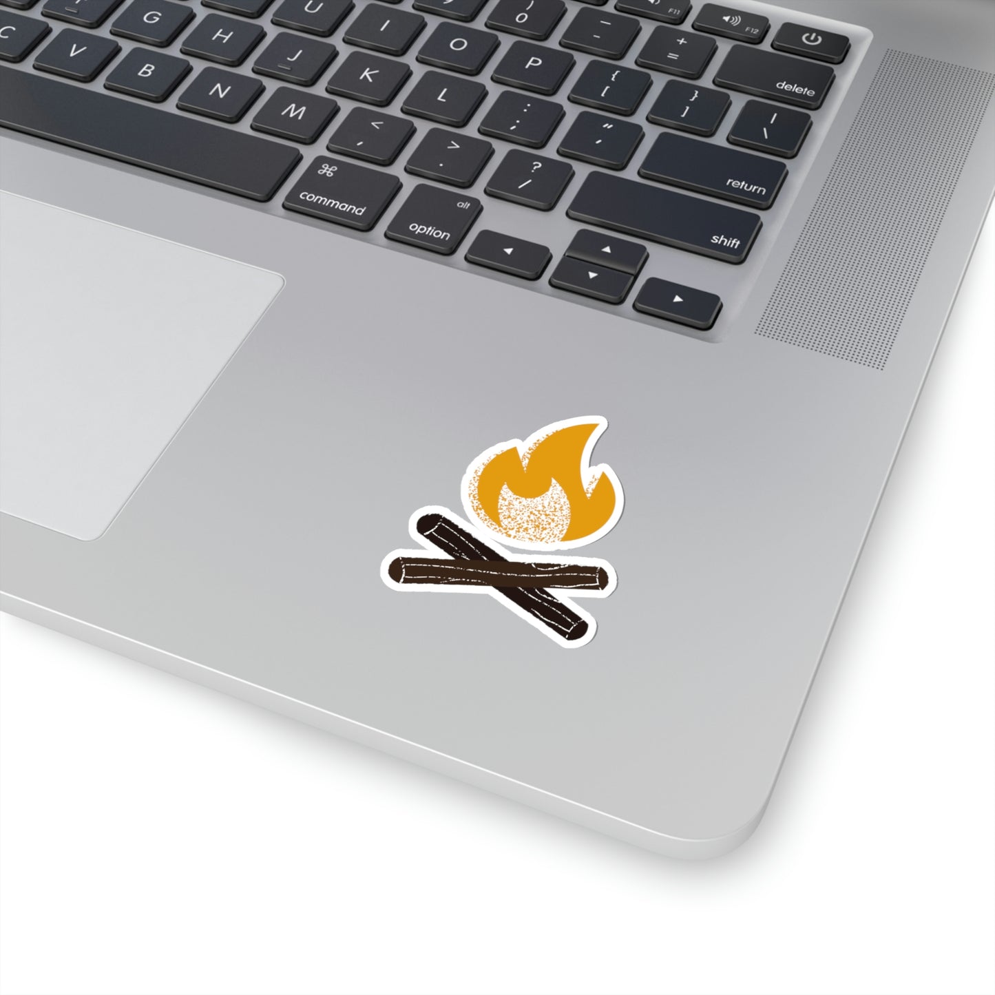 Campfire Camping Themed Kiss Cut Sticker