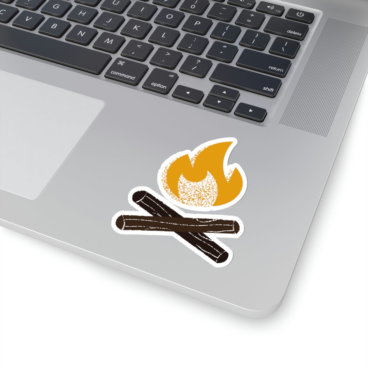 Campfire Camping Themed Kiss Cut Sticker