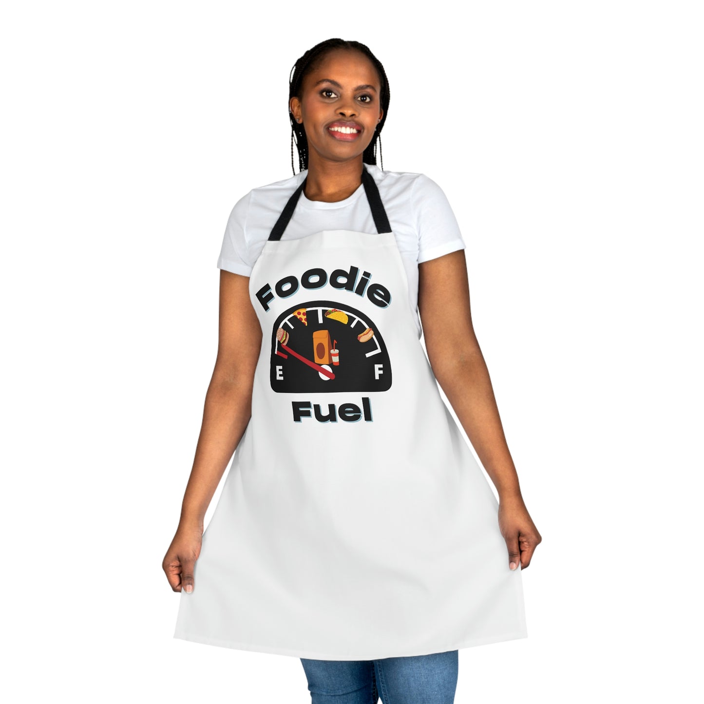 White Foodie Fuel Apron