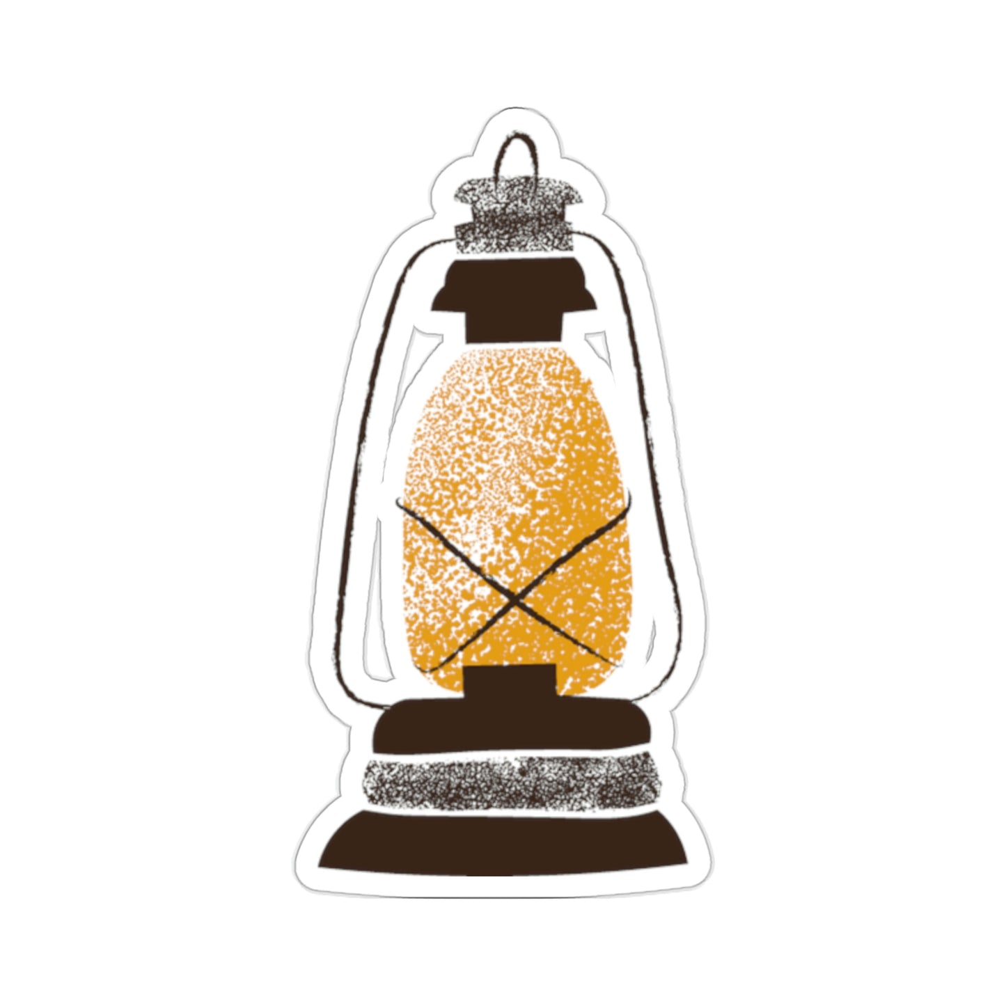 Lantern Camping Themed Kiss Cut Sticker