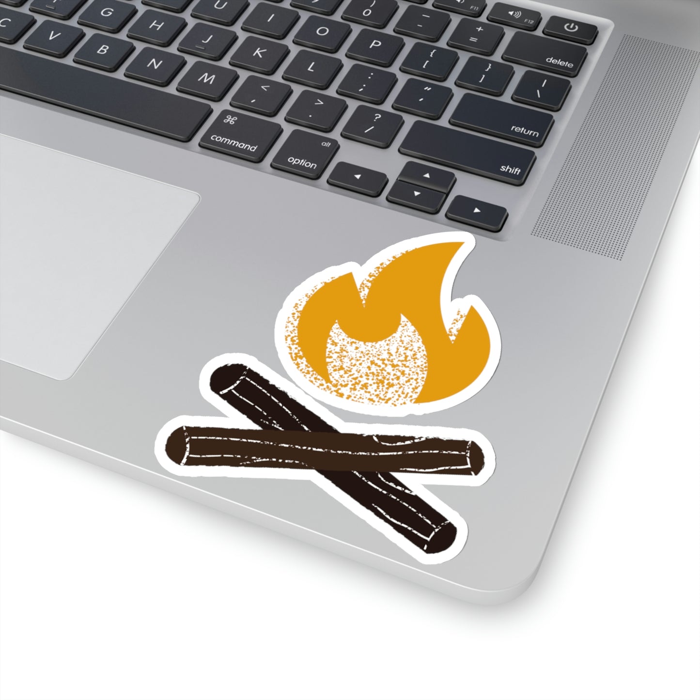 Campfire Camping Themed Kiss Cut Sticker